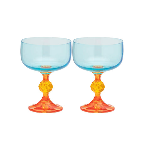 anna & nina Gläser Set „Paradise Cocktail Glas“ 2 Stk. | Farbige Gläser | anna & nina