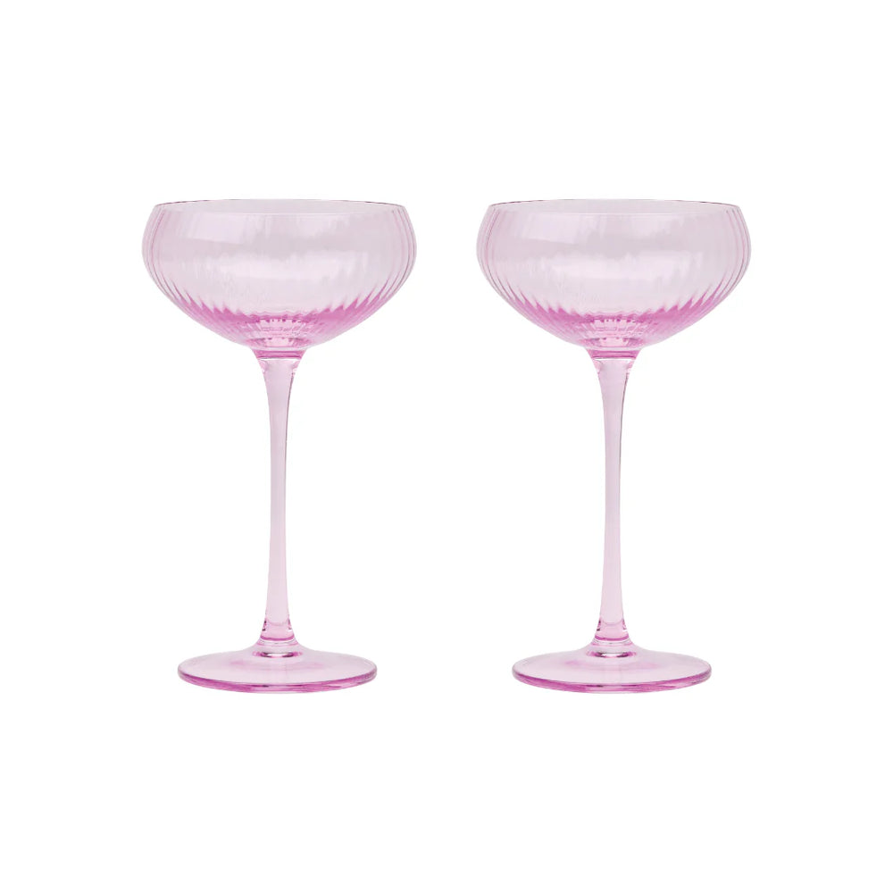Here's How Gläser-Set „Coupe Lilac“ (2 Stk.) | Klassische Coupe-Form | Here’s How