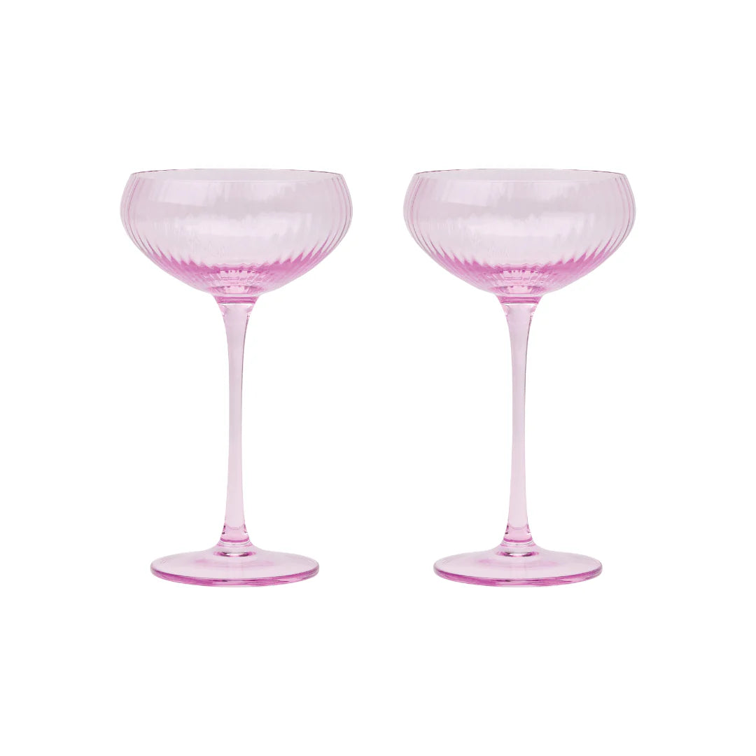 Here's How Gläser-Set „Coupe Lilac“ (2 Stk.) | Klassische Coupe-Form | Here’s How
