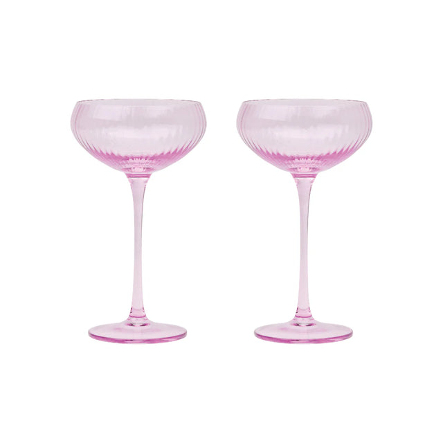 Here's How Gläser-Set „Coupe Lilac“ (2 Stk.) | Klassische Coupe-Form | Here’s How