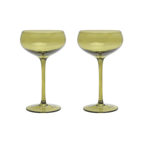 Here's How Gläser-Set „Coupe Olive“ (2 Stk.) | Ausbalancierte Proportionen | Here’s How