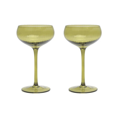 Here's How Gläser-Set „Coupe Olive“ (2 Stk.) | Ausbalancierte Proportionen | Here’s How