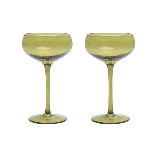 Here's How Gläser-Set „Coupe Olive“ (2 Stk.) | Ausbalancierte Proportionen | Here’s How