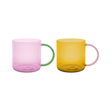 Remember Glasbecher Remember "Fred Rose/Yellow" | 2er Set | Elegant & Farbintensiv