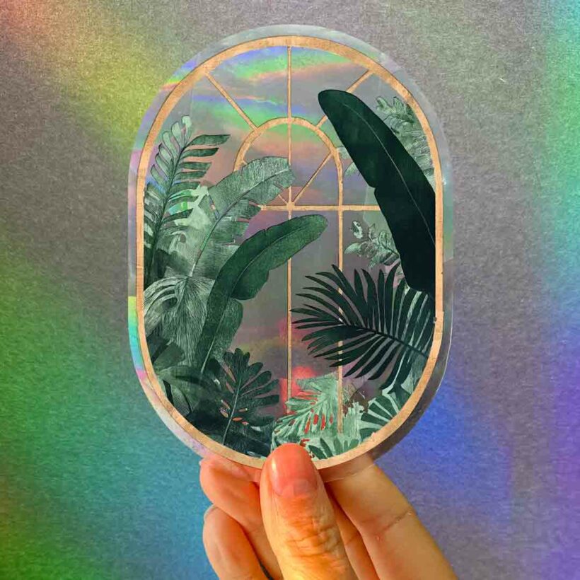 Botanopia Rainbow-Sticker Botanopia „Greenhouse Glow“ | Sonnige Grüße fürs Fenster