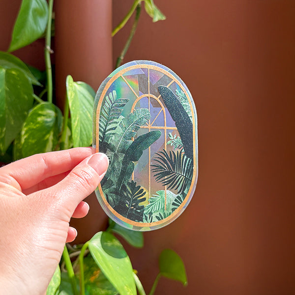 Botanopia Rainbow-Sticker Botanopia „Greenhouse Glow“ | Sonnige Grüße fürs Fenster