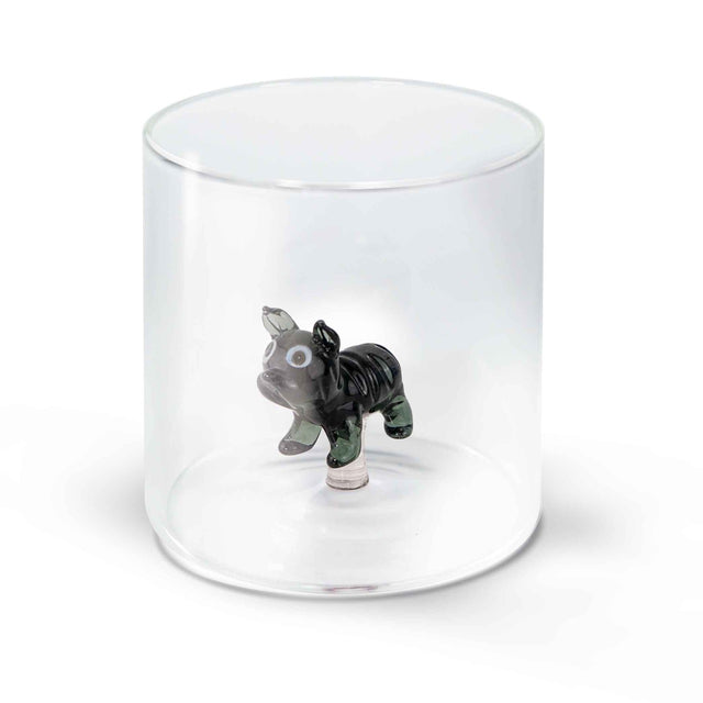 WD Lifestyle Glas “French Bulldog” 250 ml | Hunde Design | WD Lifestyle
