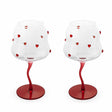 WD Lifestyle Gläser “Red Hearts” 2 Stk. | Herz Design | WD Lifestyle