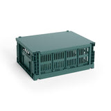 HAY Faltbox „Colour Crate Medium Dark Green“ | Markant & praktisch | HAY