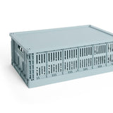 HAY Deckel „Faltbox Large Dusty Blue“ | Clevere Ergänzung | HAY