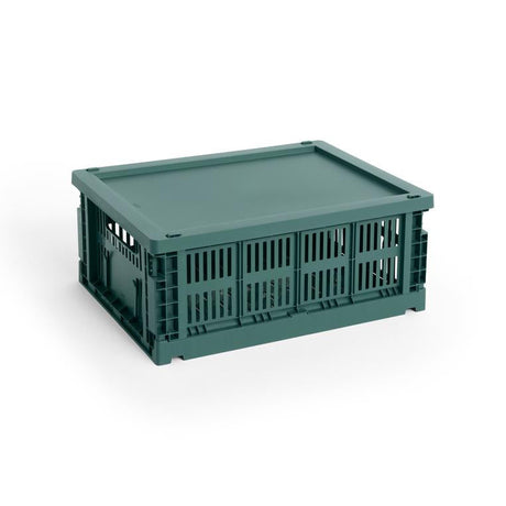 HAY Deckel „Faltbox Medium Dark Green“ | Ruhig & funktional | HAY