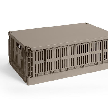HAY Faltbox „Colour Crate Large Warm Grey“ | Zeitlos & funktional | HAY