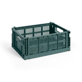 HAY Faltbox „Colour Crate Medium Dark Green“ | Markant & praktisch | HAY