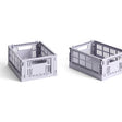 HAY Faltbox „Colour Crate Mini Lavender“ (2 Stk.) | Soft & vielseitig | HAY