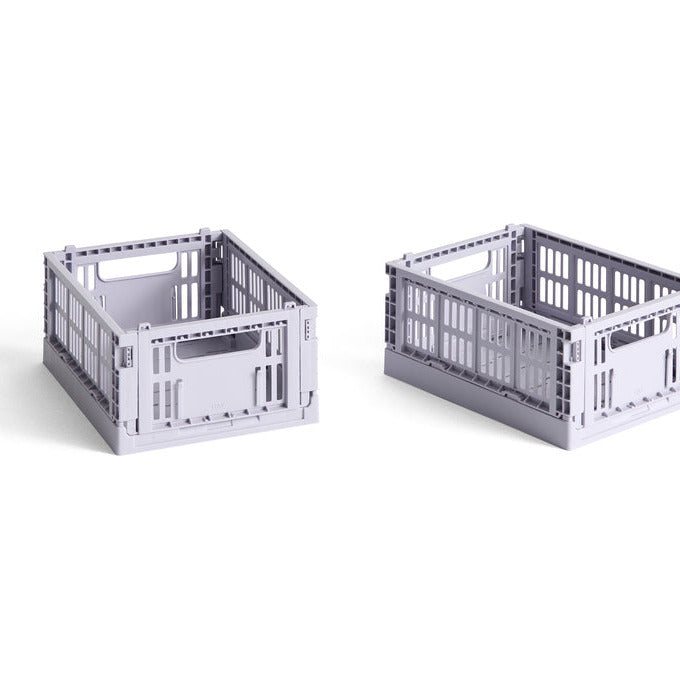 HAY Faltbox „Colour Crate Mini Lavender“ (2 Stk.) | Soft & vielseitig | HAY
