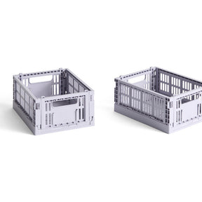 HAY Faltbox „Colour Crate Mini Lavender“ (2 Stk.) | Soft & vielseitig | HAY