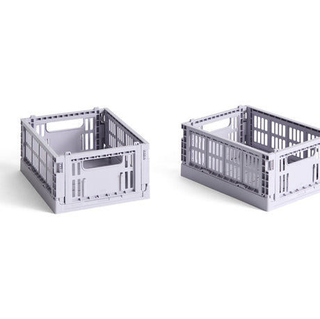 HAY Faltbox „Colour Crate Mini Lavender“ (2 Stk.) | Soft & vielseitig | HAY