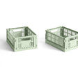 HAY Faltbox „Colour Crate Mini Mint“ (2 Stk.) | Kompakt & funktional | HAY