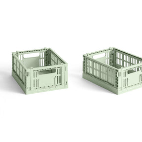 HAY Faltbox „Colour Crate Mini Mint“ (2 Stk.) | Kompakt & funktional | HAY