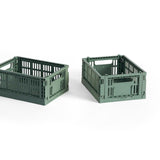 HAY Faltbox „Colour Crate Mini Sage Green“ (2 Stk.) | Klar & zeitlos | HAY