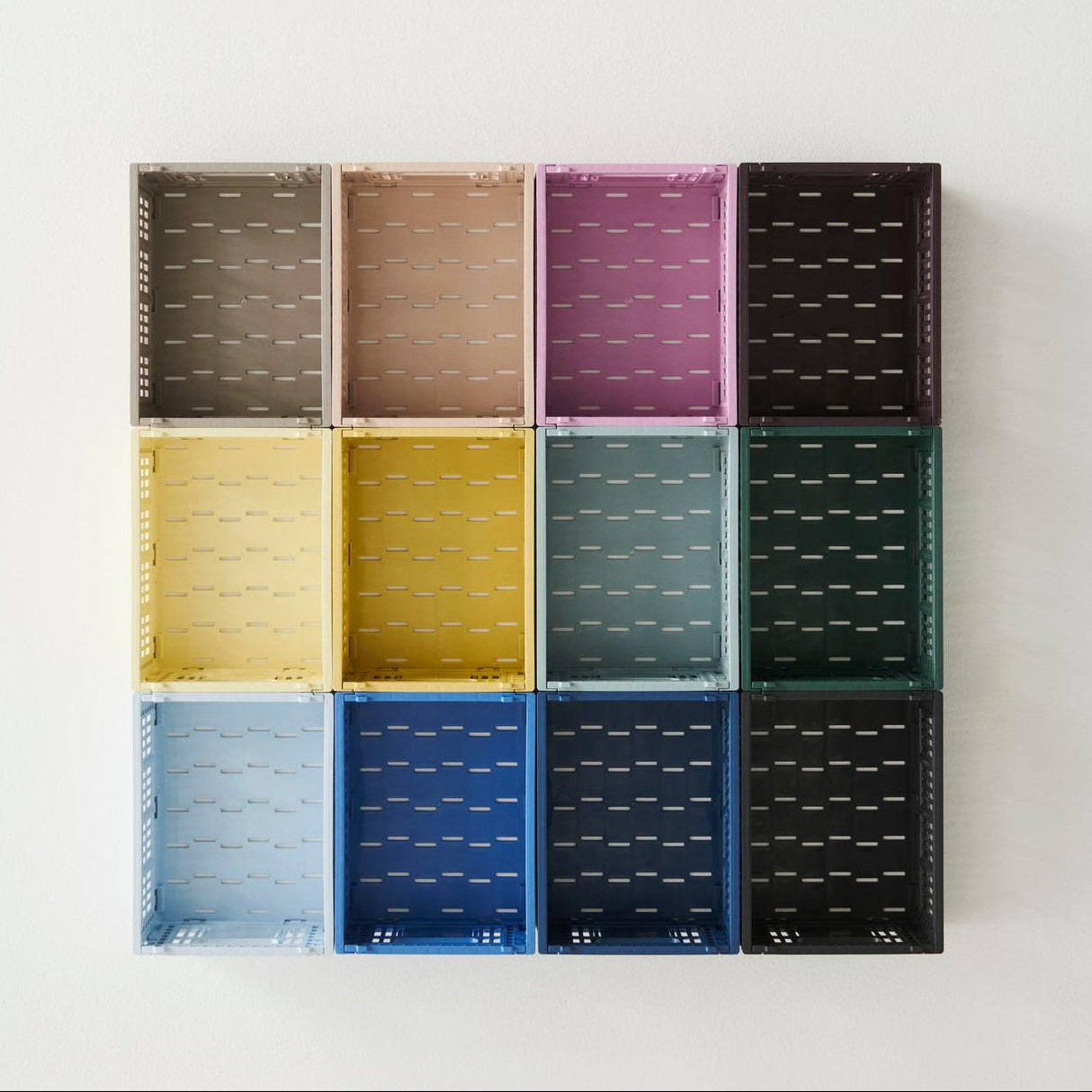 HAY Faltbox „Colour Crate Mini Soft Blue“ (2 Stk.) | Ruhig & kompakt | HAY