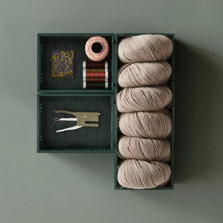 HAY Faltbox „Colour Crate Mini Dark Green“ (2 Stk.) | Markant & kompakt | HAY