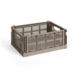 HAY Faltbox „Colour Crate Medium Warm Grey“ | Schlicht & funktional | HAY
