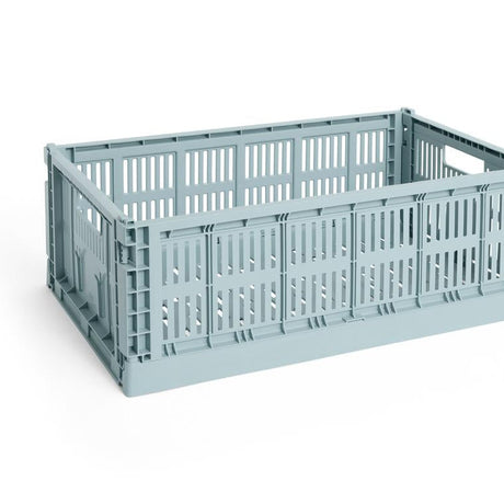 HAY Faltbox „Colour Crate Large Dusty Blue“ | Vielseitig & klar | HAY