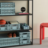 HAY Faltbox „Colour Crate Large Dusty Blue“ | Vielseitig & klar | HAY