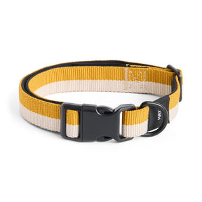 HAY Halsband „Flat Off-White & Ochre (M/L)“ | Klar & zeitlos | HAY Dogs