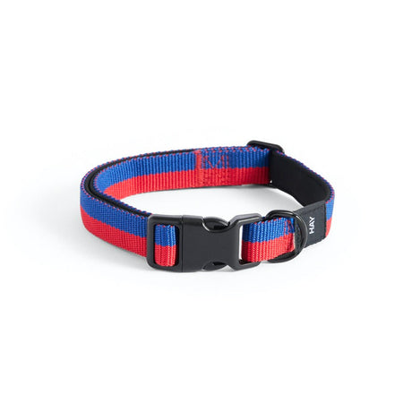HAY Halsband „Flat Red & Blue (S/M)“ | Farbiger Akzent | HAY Dogs