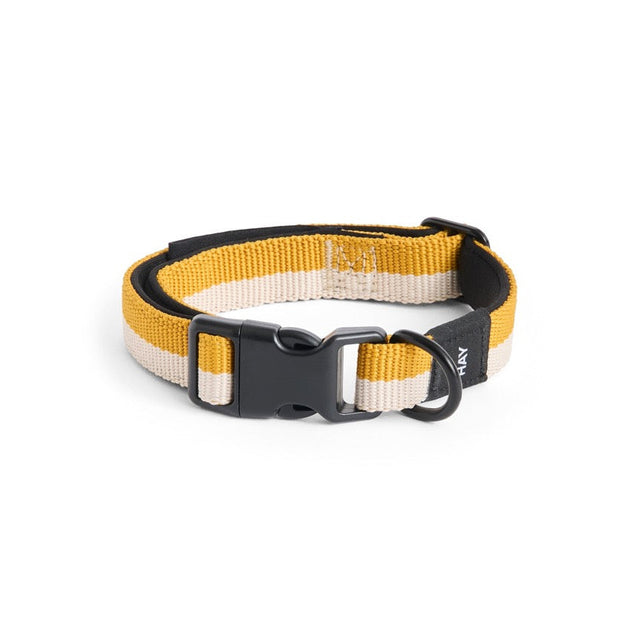 HAY Halsband „Flat Off-White & Ochre (S/M)“ | Dezent & zeitlos | HAY Dogs