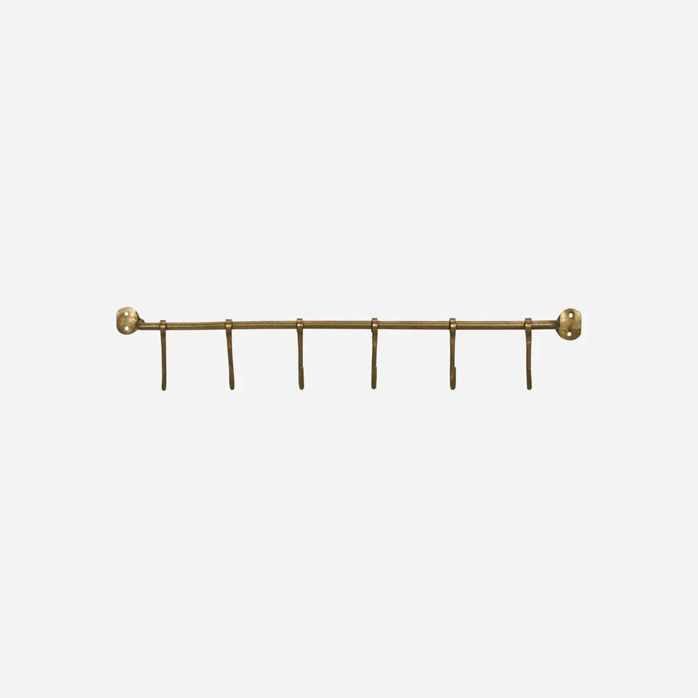 Hakenleiste “Hooks” Messing | Stilvolle Aufbewahrung | House Doctor