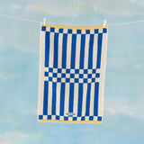 Tarta Gelatina Handtuch “Clubhouse Blau” 50 × 70 cm | Weiche Bio-Baumwolle | Tarta Gelatina
