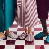 HAY Hausschuhe „Waffle Slippers Stripe Cool Pink“ | Gemütlich | HAY