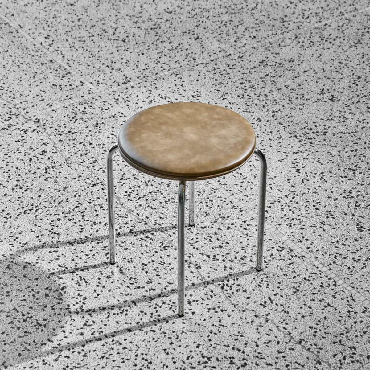 House Doctor Hocker “Comma” Khaki | Modernes Wohnaccessoire | House Doctor