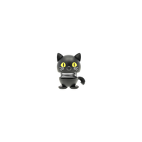 Hoptimist Hoptimist “Cat Black” XS | Schwarze Mini Designfigur | Hoptimist