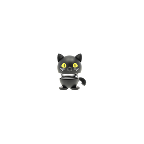 Hoptimist Hoptimist “Cat Black” XS | Schwarze Mini Designfigur | Hoptimist