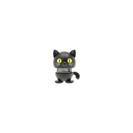 Hoptimist Hoptimist “Cat Black” XS | Schwarze Mini Designfigur | Hoptimist