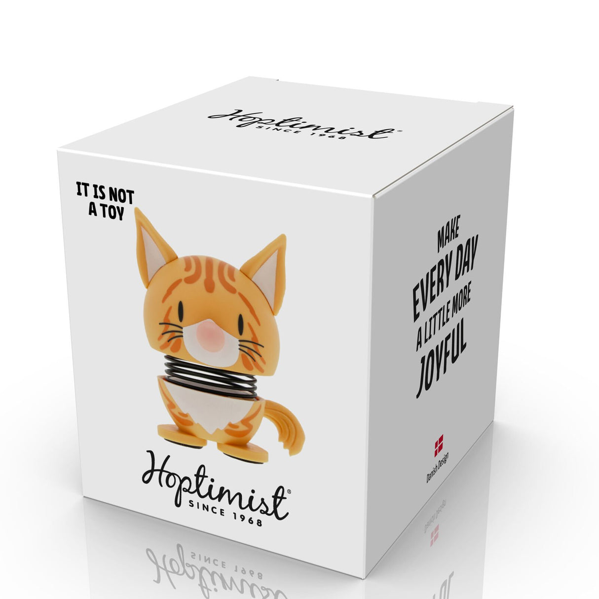 Hoptimist Hoptimist “Cat Tabby Orange” XS | Verspielte Katzenfigur | Hoptimist