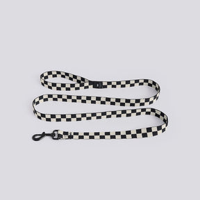 HAY Hundeleine „Flat Black & White Check (M/L)“ | Besonderer Look | HAY Dogs