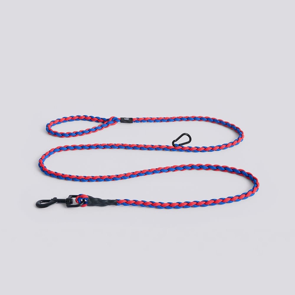 HAY Hundeleine „Geflochten Blue & Red (M/L)“ | Knalliges Statement | HAY Dogs