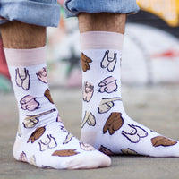 Eat Mielies Weird Illustration Socken "Willies" Eat Mielies Weird Illustration | Bunte Baumwollstrümpfe