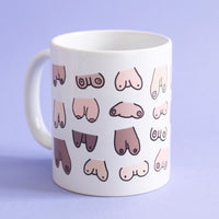 Eat Mielies Weird Illustration Tasse "Titties" Eat Mielies | spülmaschinenfestes Design