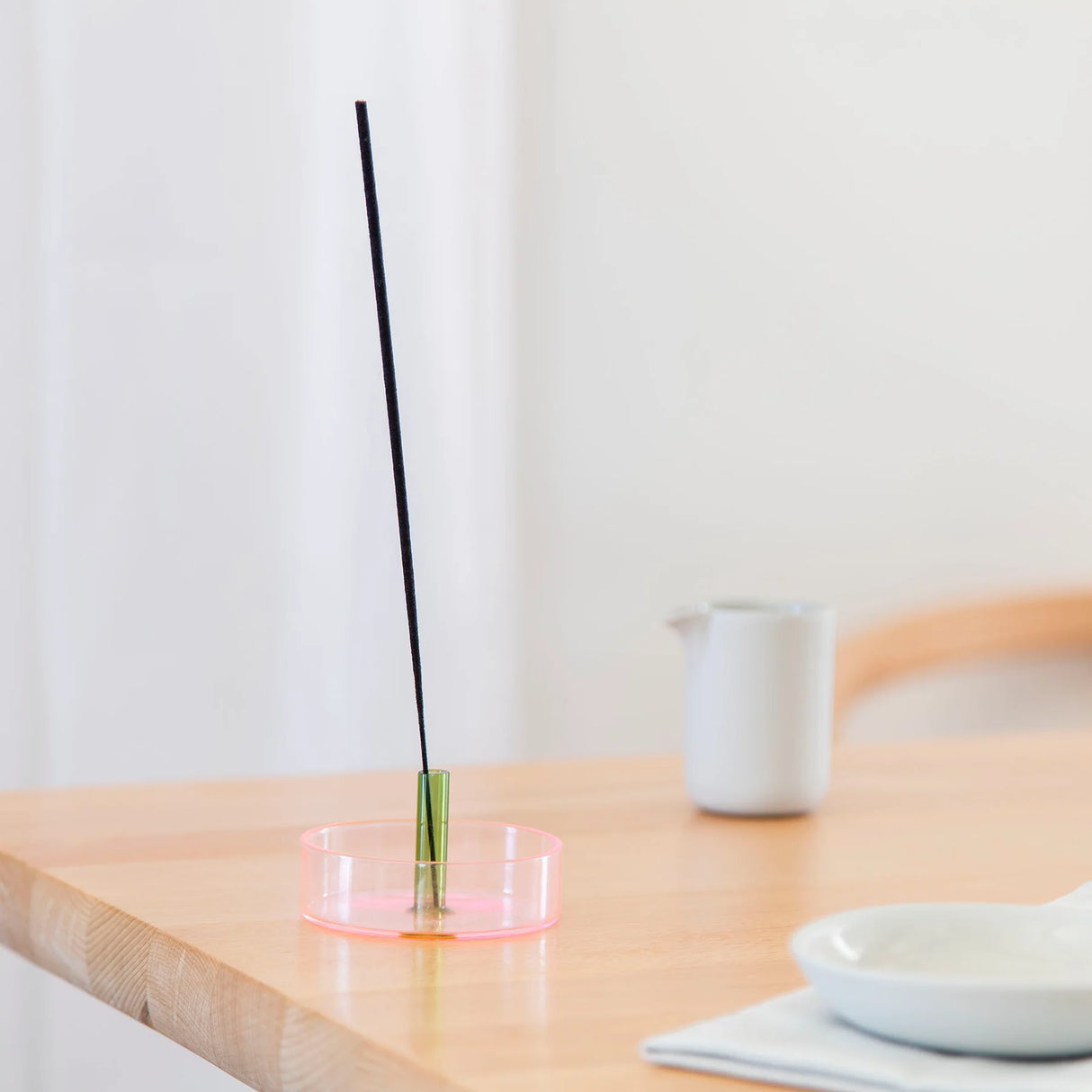 Block Design Incense Holder “Duo Tone” Pink/Grün | Farbiger Designhalter | Block Design