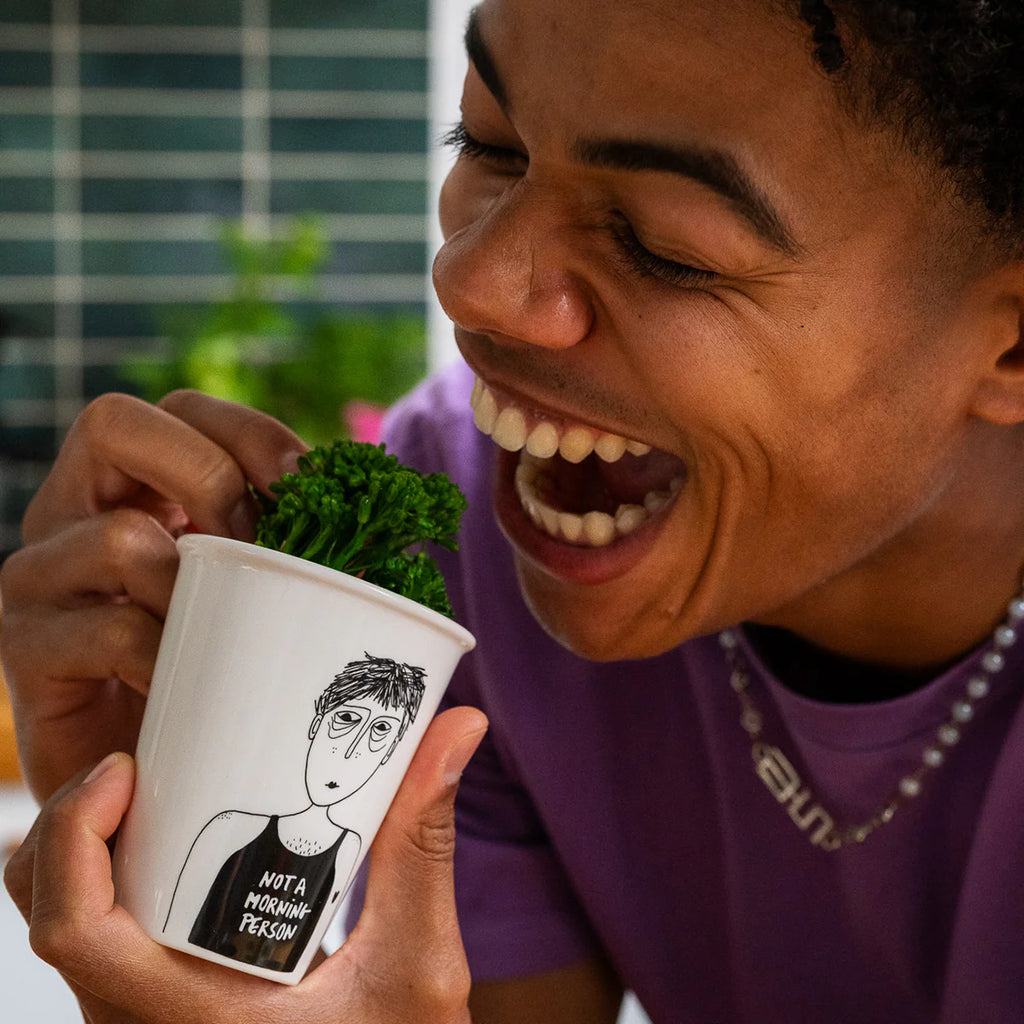 helen b Design Mug “Not a Morning Person” | Statement für Morgenmuffel | helen b