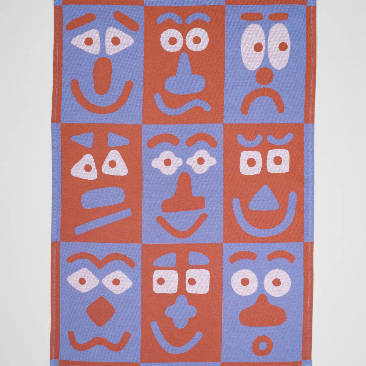 WRAP Küchentuch „Making Face Blue/Brown“ | Künstlerisches Design | WRAP