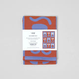 WRAP Küchentuch „Making Face Blue/Brown“ | Künstlerisches Design | WRAP