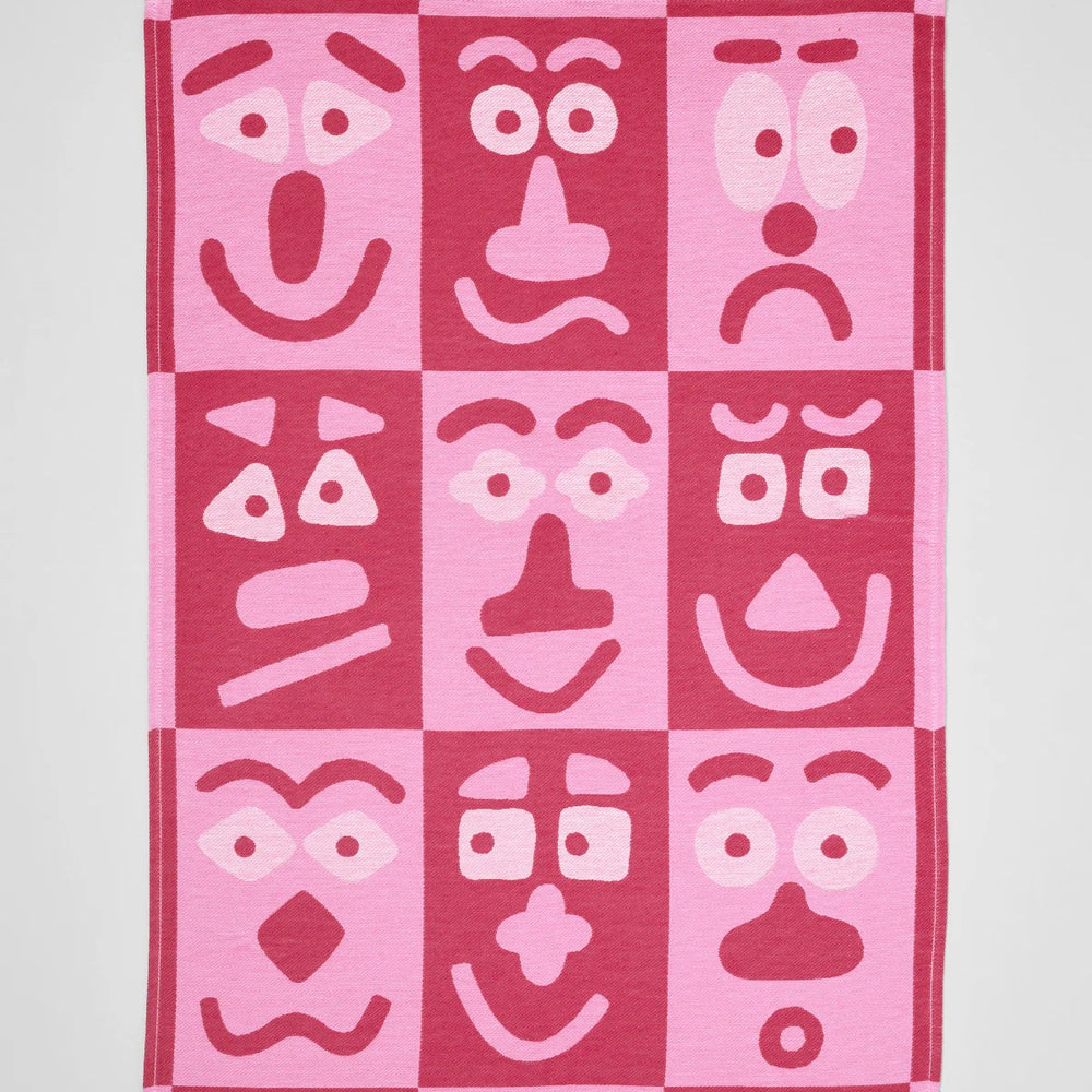 WRAP Küchentuch „Making Face Pink/Maroon“ | Farbige Küche | WRAP