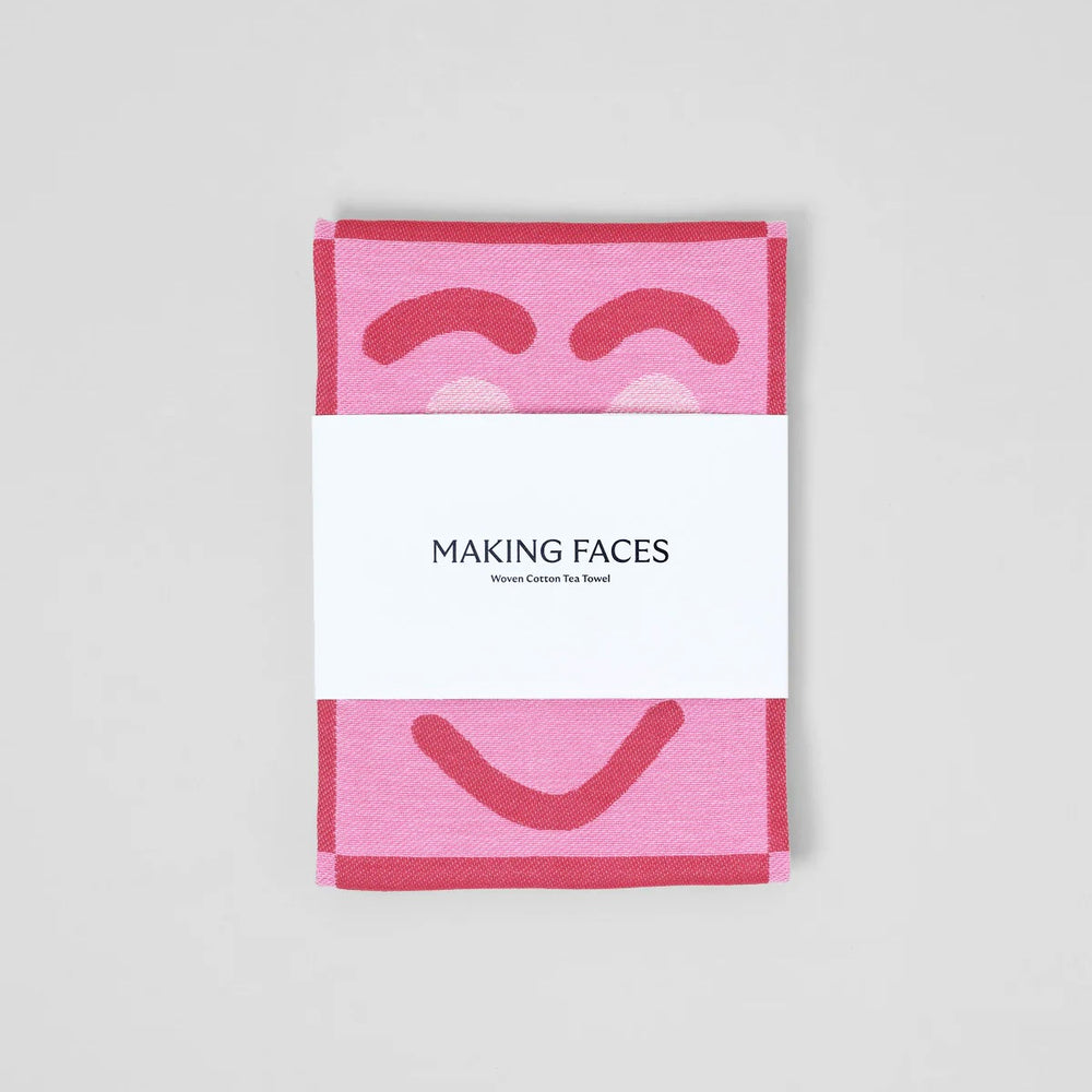 WRAP Küchentuch „Making Face Pink/Maroon“ | Farbige Küche | WRAP